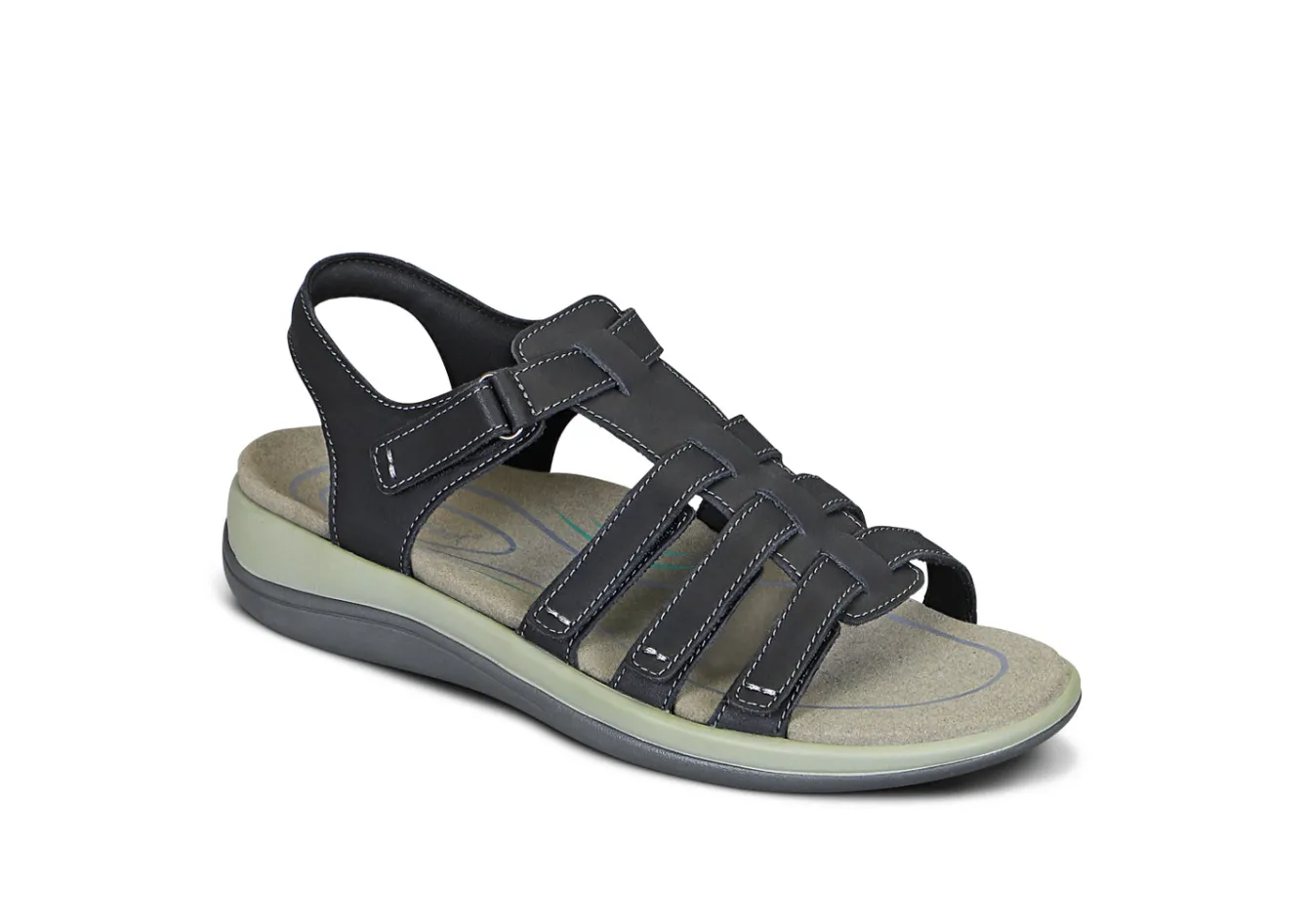 OrthoFeet Sandals<Amalfi - Black