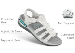 OrthoFeet Sandals<Amalfi - Snake White