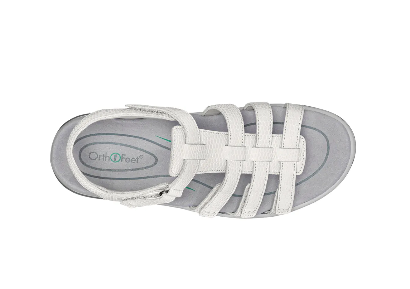 OrthoFeet Sandals<Amalfi - Snake White