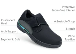 OrthoFeet Casual Shoes<Bismarck - Black