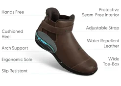 OrthoFeet Boots|Hands-Free Shoes<Blaire Hands-Free - Chocolate