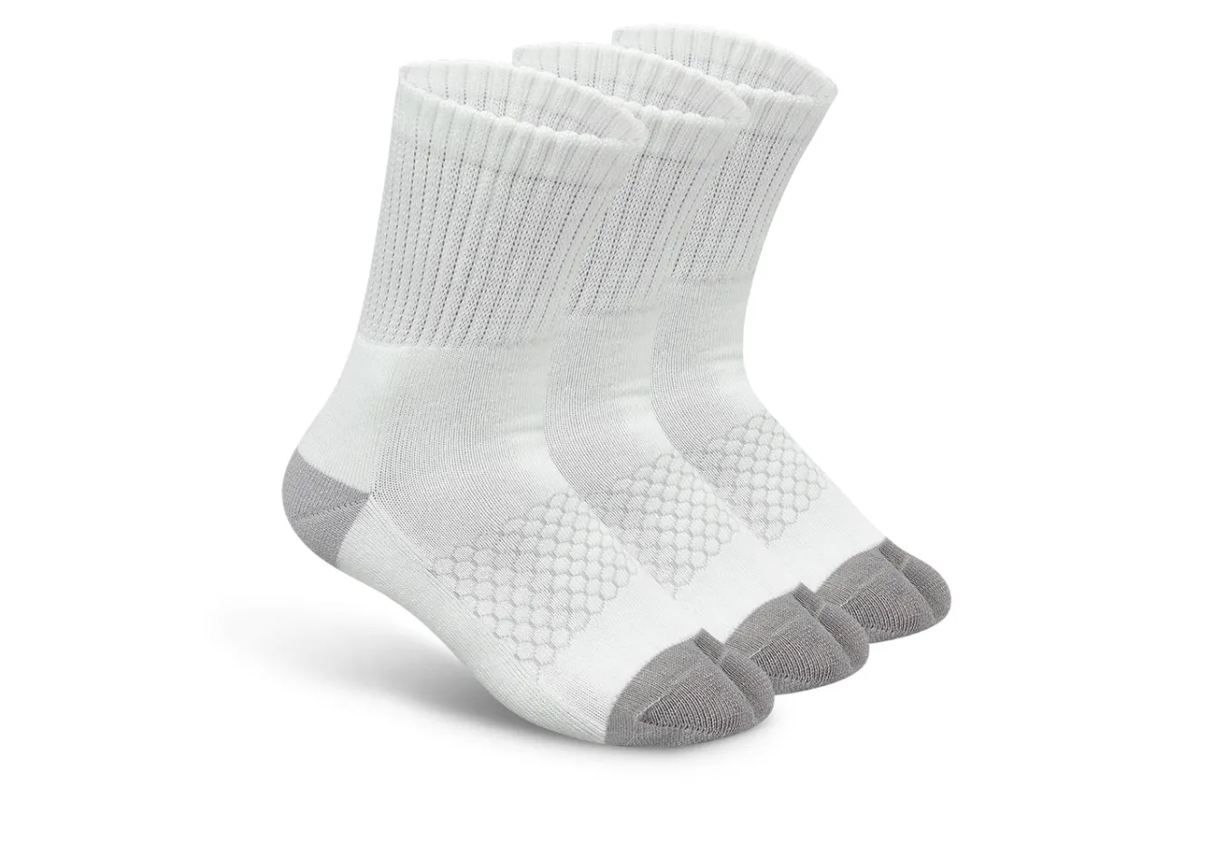 OrthoFeet Bunion Socks<Bunion Relief, Padded Ankle Socks - White