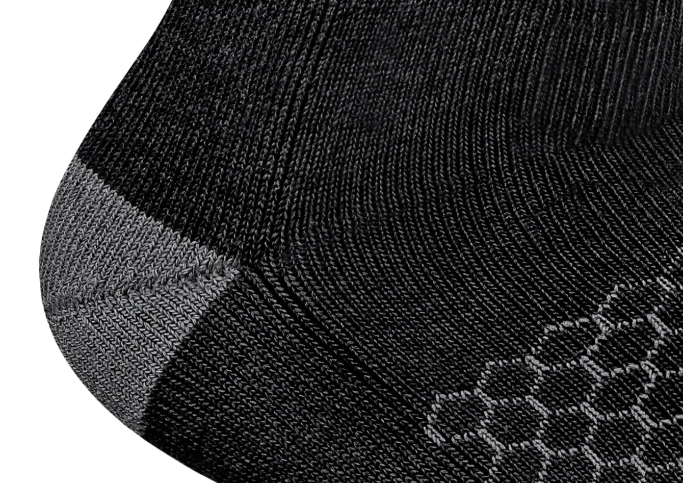 OrthoFeet Bunion Socks<Bunion Relief, Padded Ankle Socks - Black
