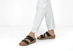 OrthoFeet Sandals|Casual Shoes<Carrie - Black