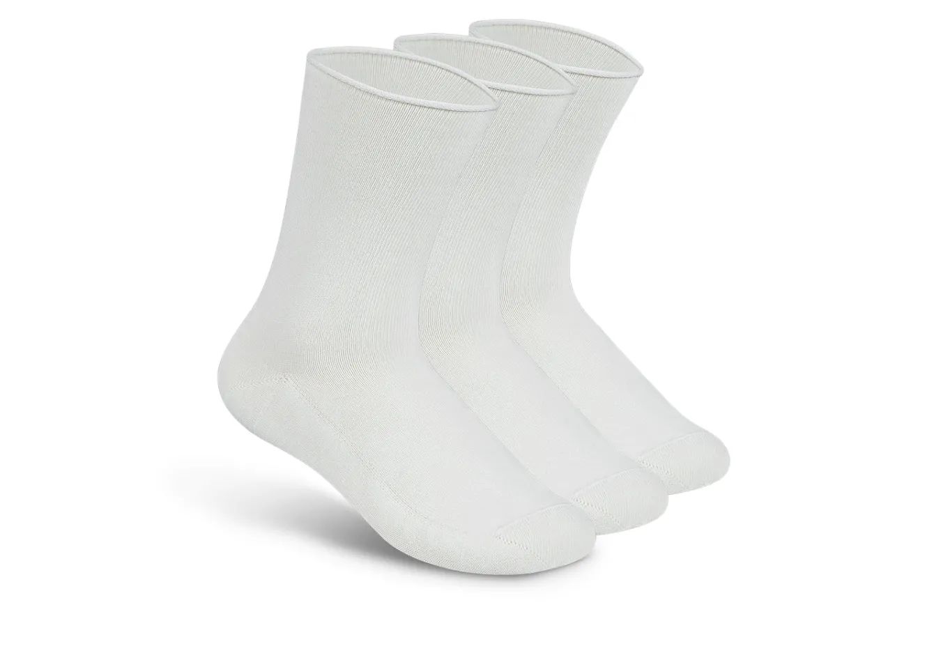 OrthoFeet Diabetic Socks<Casual/Dress Diabetic Socks - White