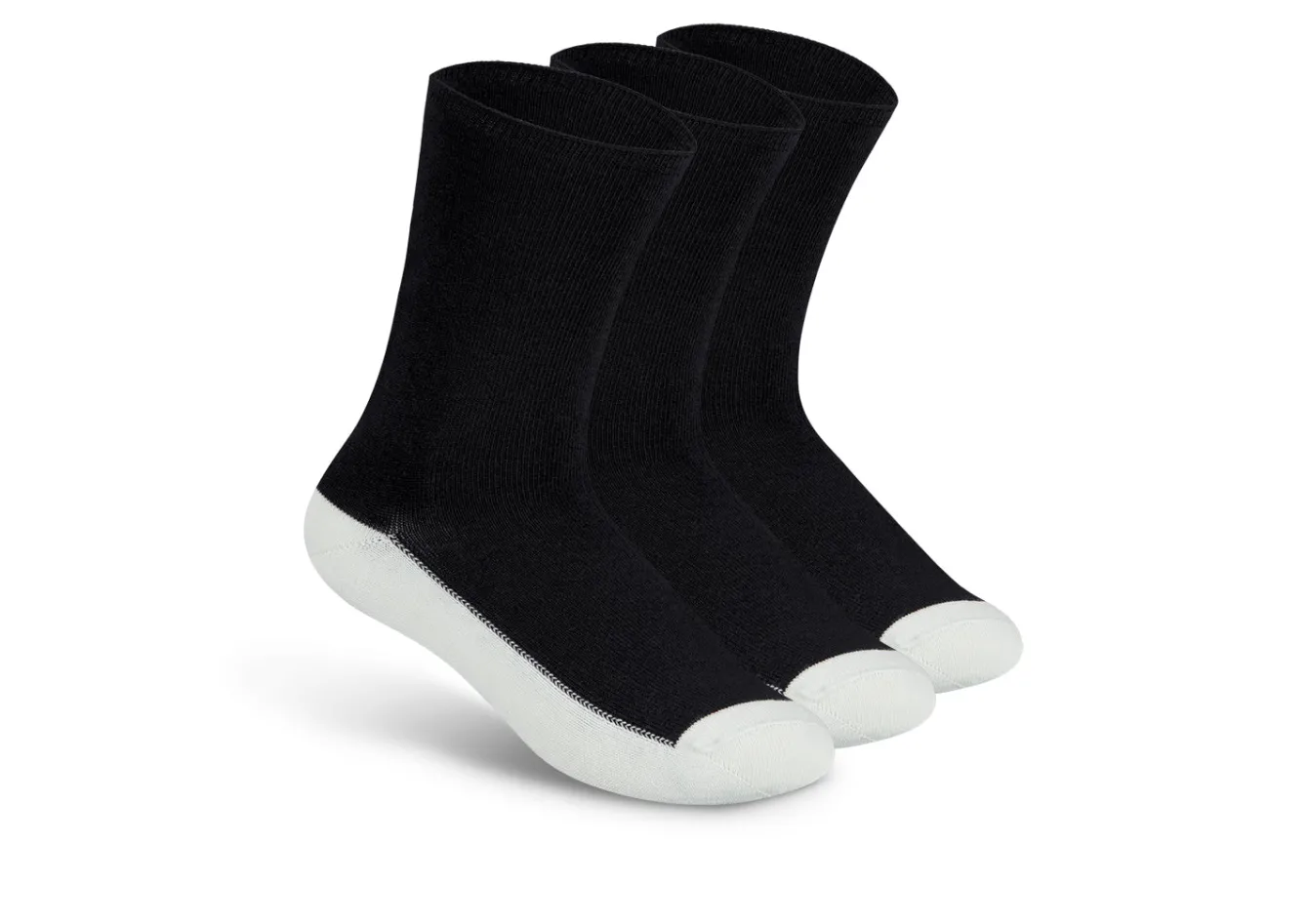 OrthoFeet Diabetic Socks<Casual/Dress Diabetic Socks - Black