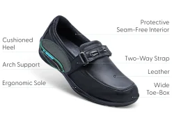 OrthoFeet Casual Shoes|Dress Shoes<Chelsea - Black