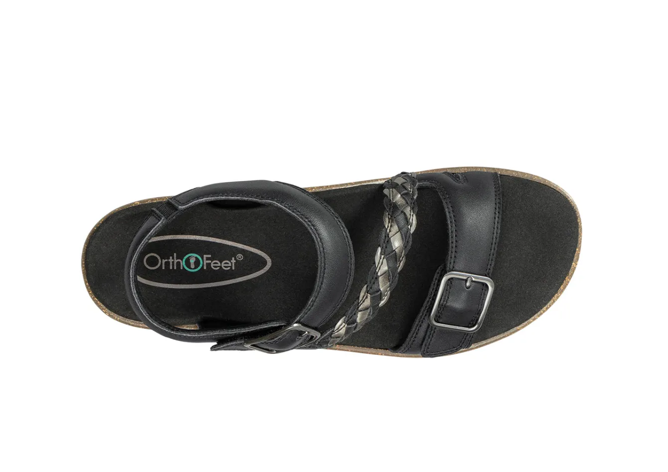OrthoFeet Sandals|Casual Shoes<Chloe - Black