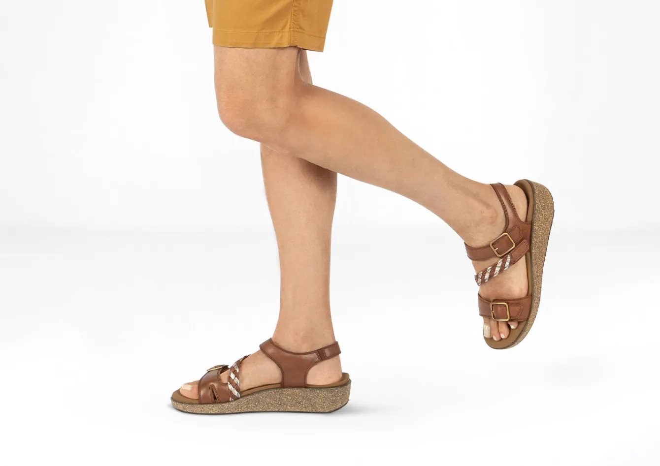 OrthoFeet Sandals|Casual Shoes<Chloe - Tan