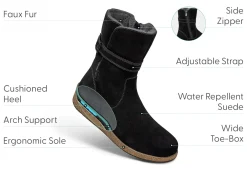 OrthoFeet Boots<Claire - Black
