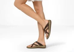 OrthoFeet Sandals<Clio - Brown
