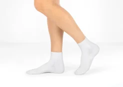 OrthoFeet Compression Socks<Compression Ankle Socks 20-30 mmHg - White