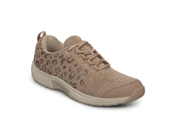 OrthoFeet Sneakers<Coral - Beige Leopard