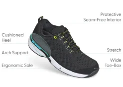 OrthoFeet Sneakers<Coral - Black