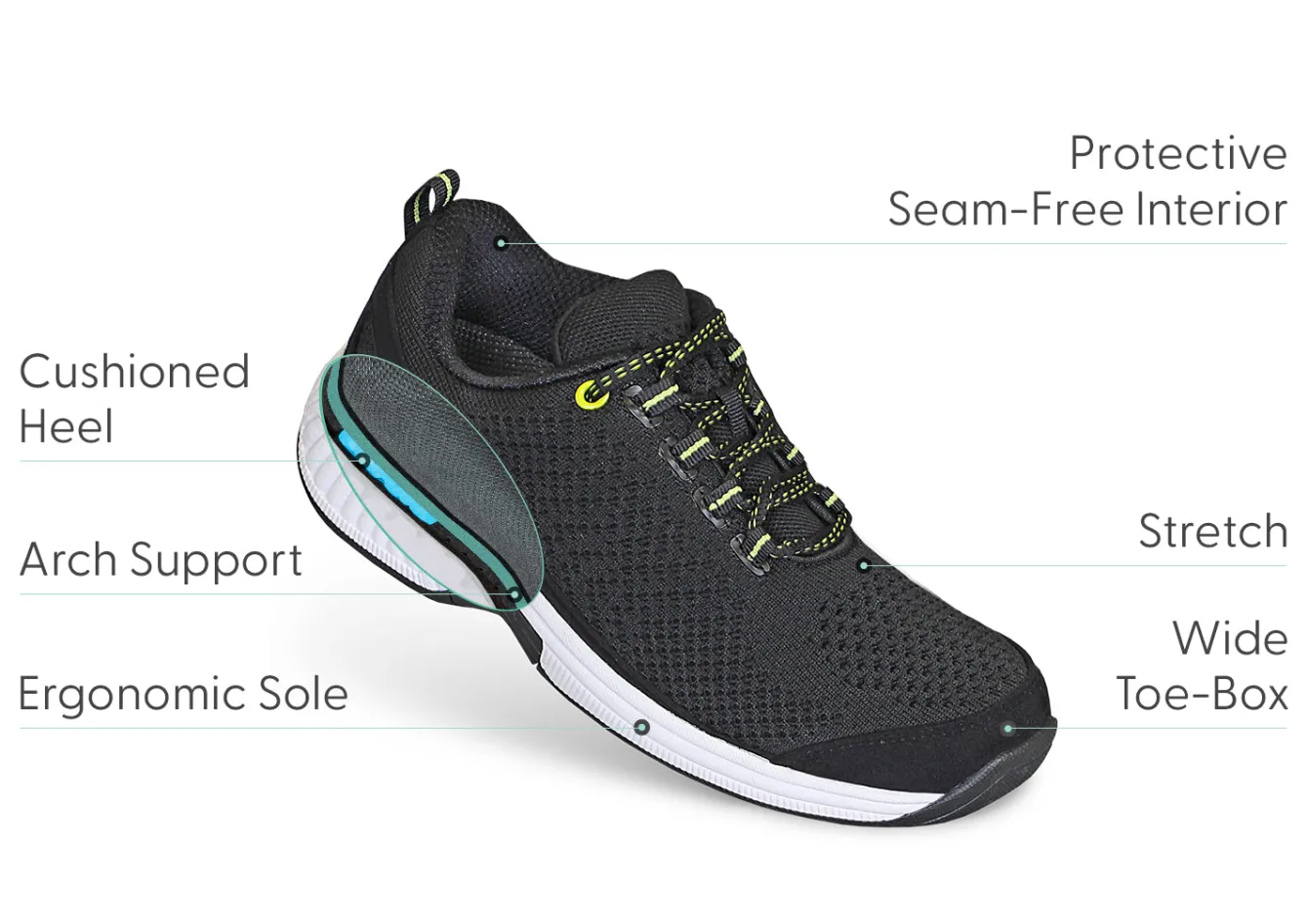 OrthoFeet Sneakers<Coral - Black