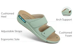 OrthoFeet Sandals|Clogs & Mules<Cruz - Pistachio