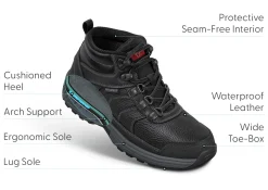 OrthoFeet Boots|Hiking Boots<Delta Waterproof - Black