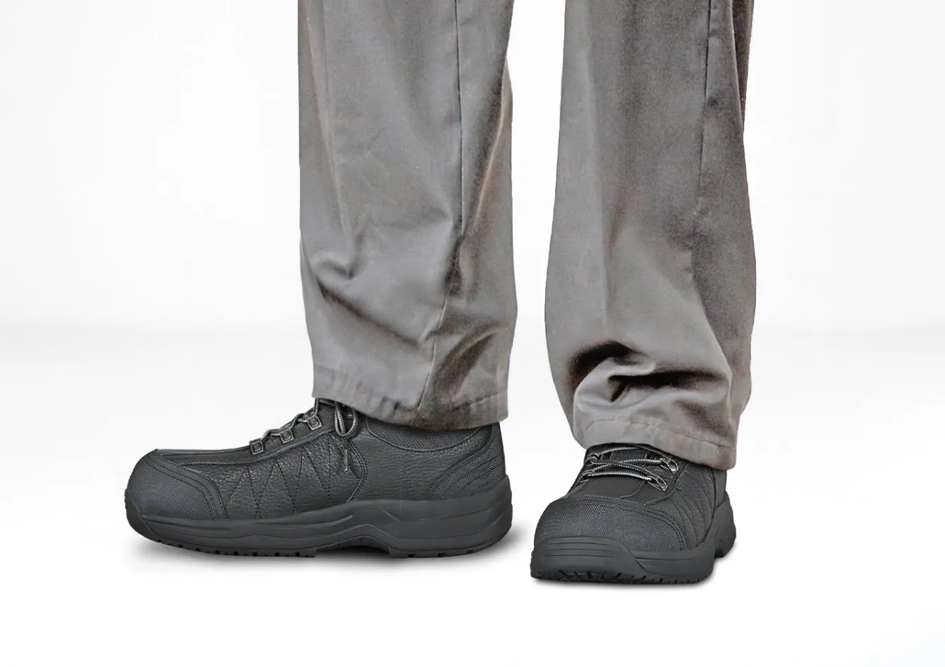OrthoFeet Work Boots & Shoes<Dolomite Work Shoes - Black