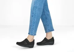 OrthoFeet Casual Shoes|Dress Shoes<Eve - Black