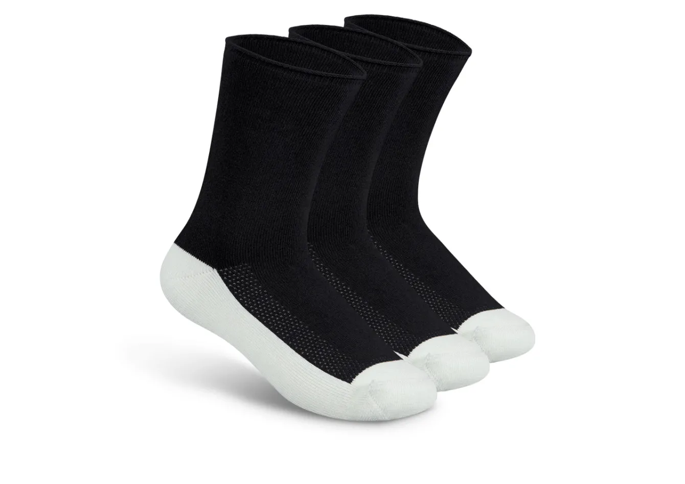 OrthoFeet Diabetic Socks<Extra Roomy Diabetic Socks (Thick) - Black