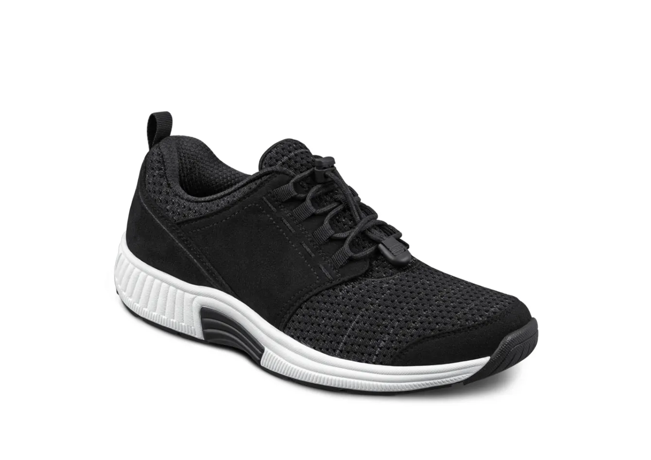 OrthoFeet Sneakers<Francis No-Tie - Black