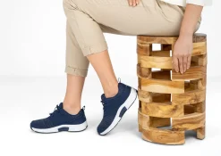 OrthoFeet Sneakers<Francis No-Tie - Blue