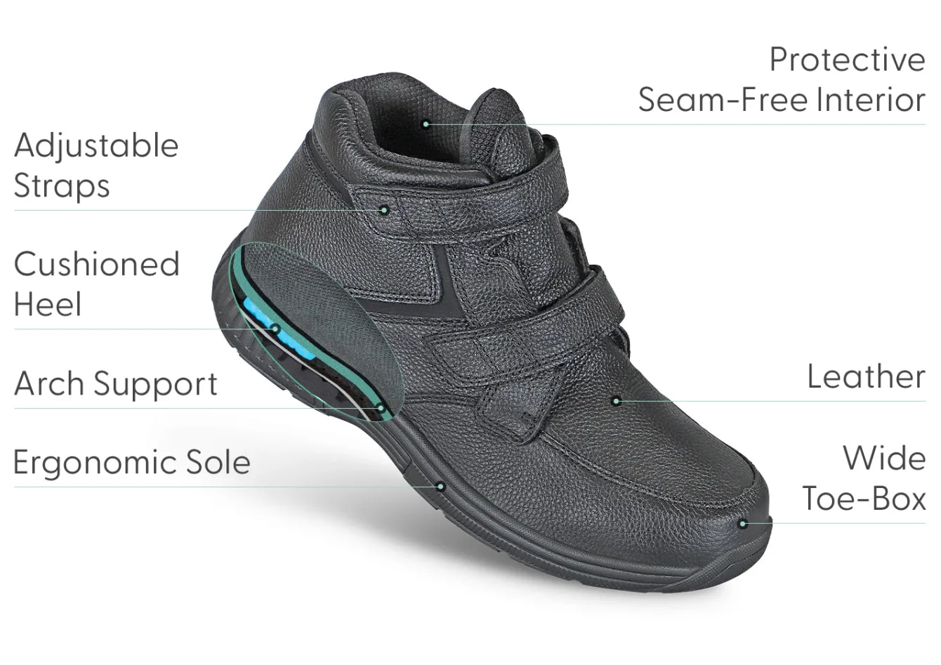 OrthoFeet Boots<Glacier Gorge - Black
