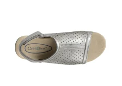 OrthoFeet Sandals|Dress Shoes<Hazel - Platinum Metallic