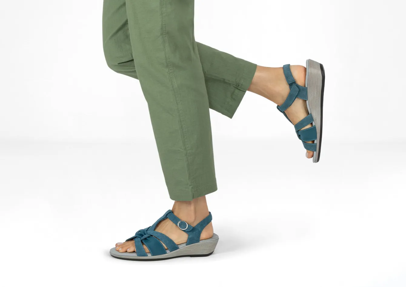 OrthoFeet Sandals|Casual Shoes<Hope - Blue