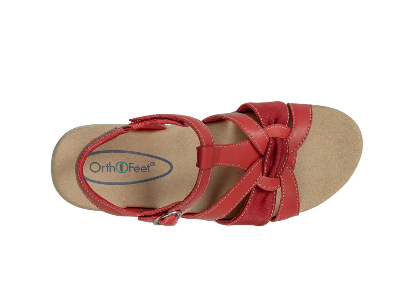 OrthoFeet Sandals|Casual Shoes<Hope - Red