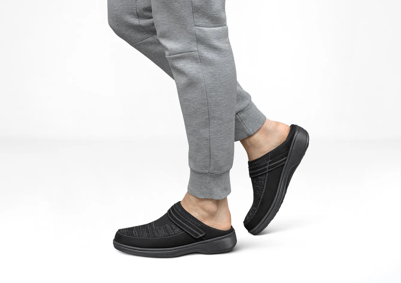 OrthoFeet Slippers<Hudson - Black
