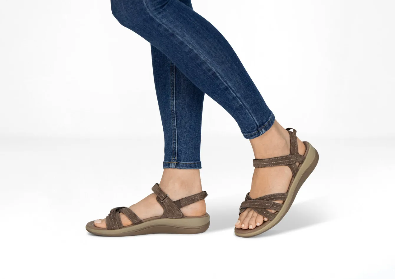 OrthoFeet Sandals<Hydra - Brown