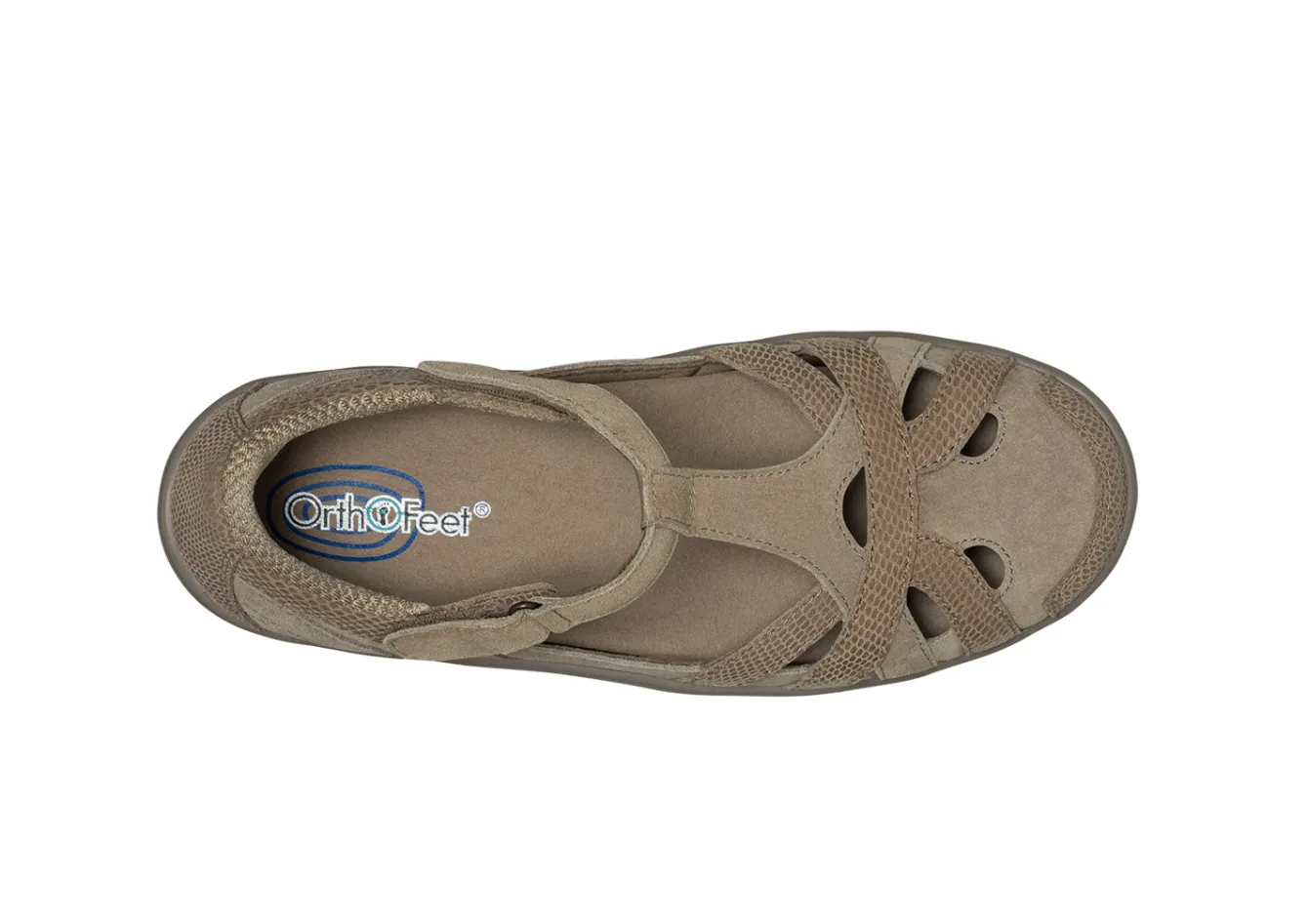 OrthoFeet Casual Shoes|Mary Janes<Juno - Taupe