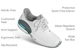 OrthoFeet Sneakers|Hands-Free Shoes<Kita Hands-Free - White