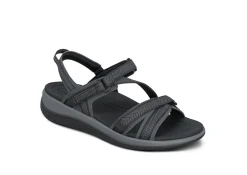 OrthoFeet Sandals<Lake - Black