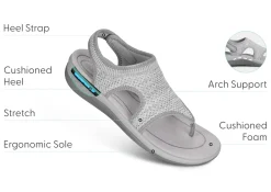 OrthoFeet Sandals<Lyra - Gray