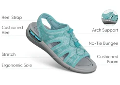 OrthoFeet Sandals<Maui - Turquoise