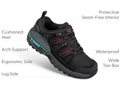 OrthoFeet Sneakers|Athletic Sneakers<Moravia Waterproof - Black