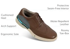 OrthoFeet Casual Shoes|Dress Shoes<Moreno - Brown