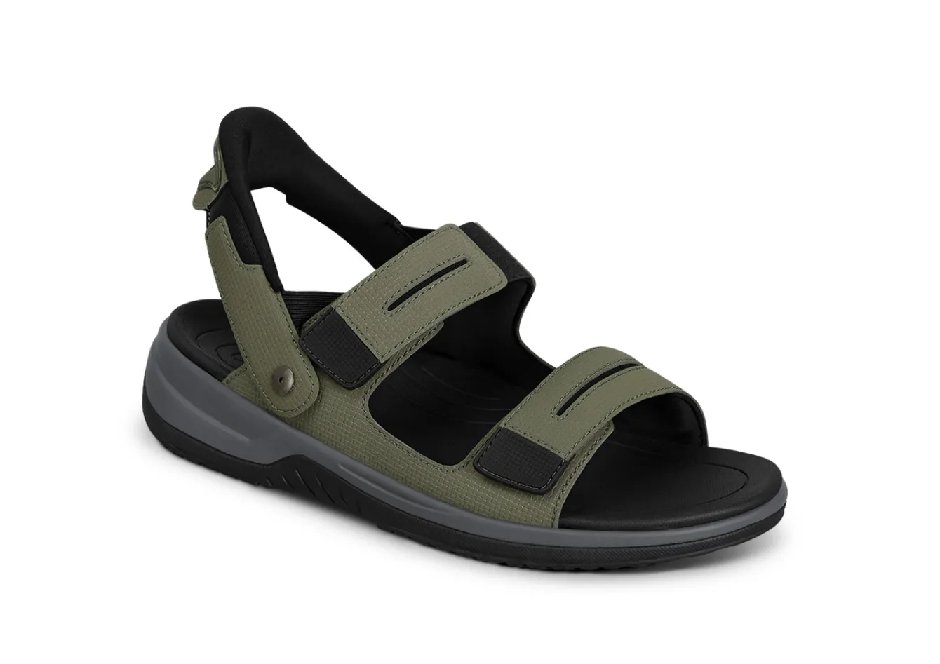 OrthoFeet Sandals<Neptune Hands Free - Olive