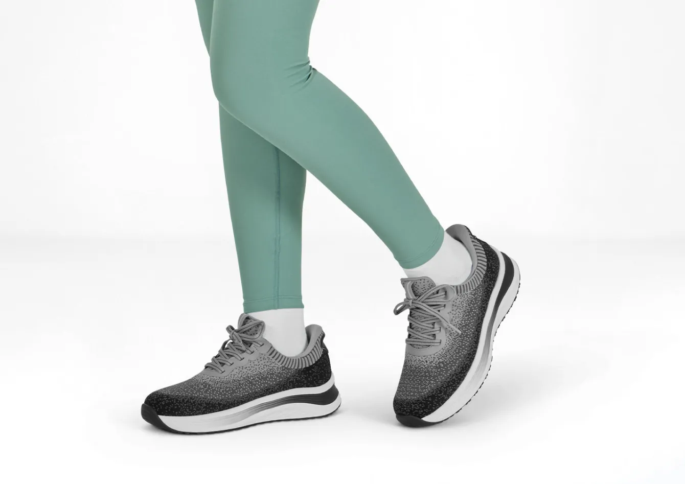OrthoFeet Sneakers|Athletic Sneakers<Nira Hands-Free - Black/Gray