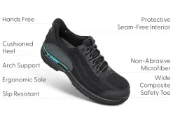OrthoFeet Work Boots & Shoes|Hands-Free Shoes<Onyx Hands-Free Work Shoes - Black