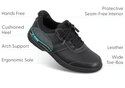 OrthoFeet Sneakers|Casual Shoes<Pierre Hands-Free - Black