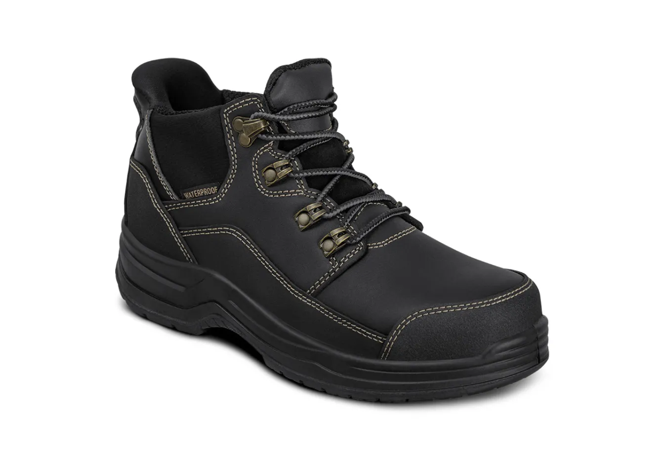 OrthoFeet Boots|Hands-Free Shoes<Quartz Hands-Free Work Boots - Black