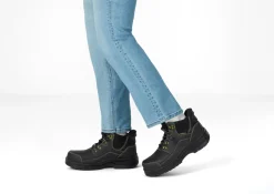 OrthoFeet Boots|Hands-Free Shoes<Quartz Hands-Free Work Boots - Black