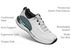 OrthoFeet Sneakers|Athletic Sneakers<Relay - White
