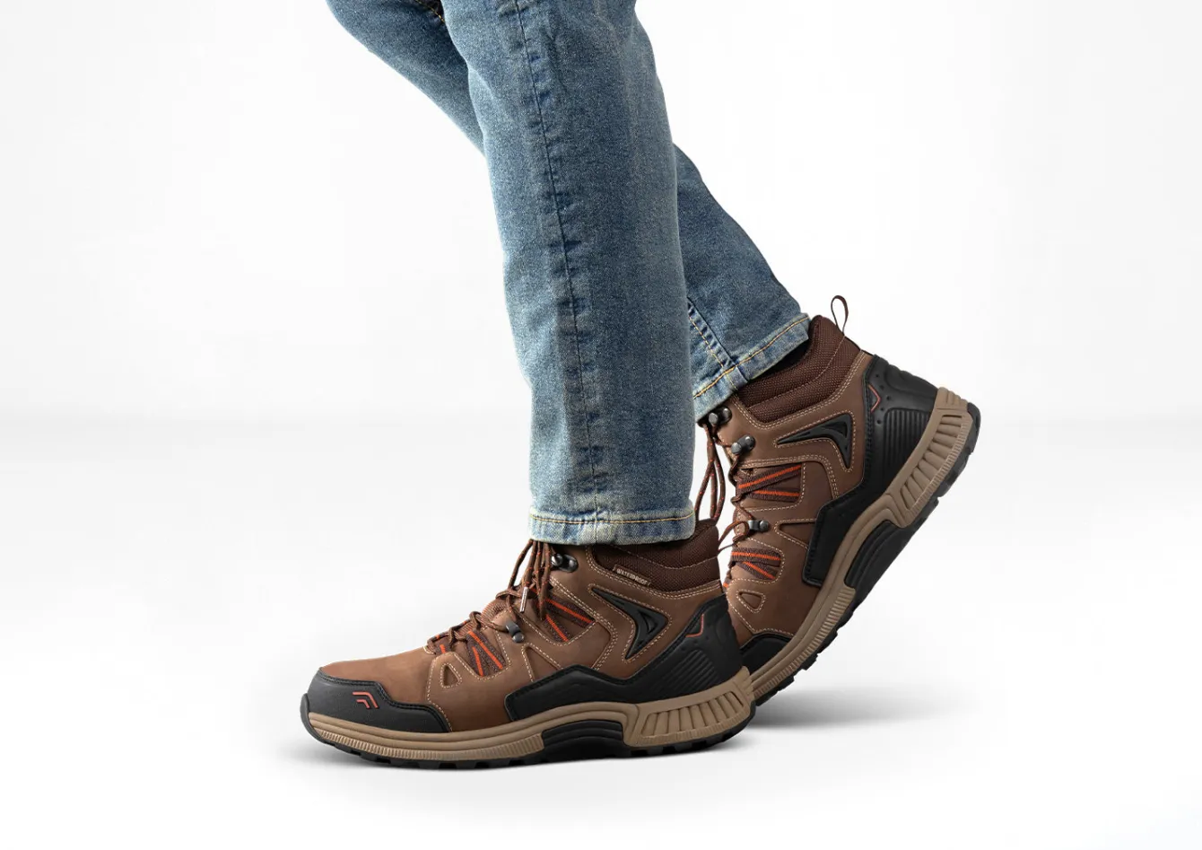 OrthoFeet Boots|Hiking Boots<Ridgewood Waterproof - Brown