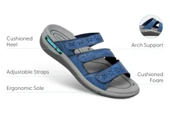 OrthoFeet Sandals<Sahara - Indigo Blue