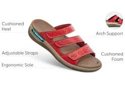 OrthoFeet Sandals<Sahara - Red