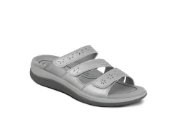OrthoFeet Sandals<Sahara - Silver Metallic